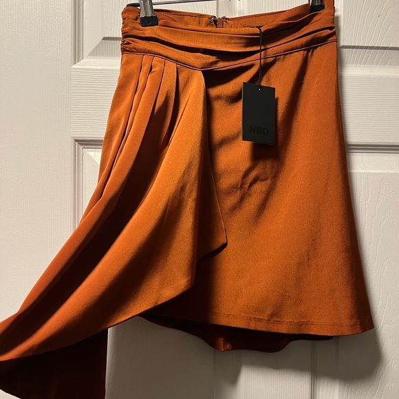 NBD by Revolve wrap silky skirt - Picture 6 of 7